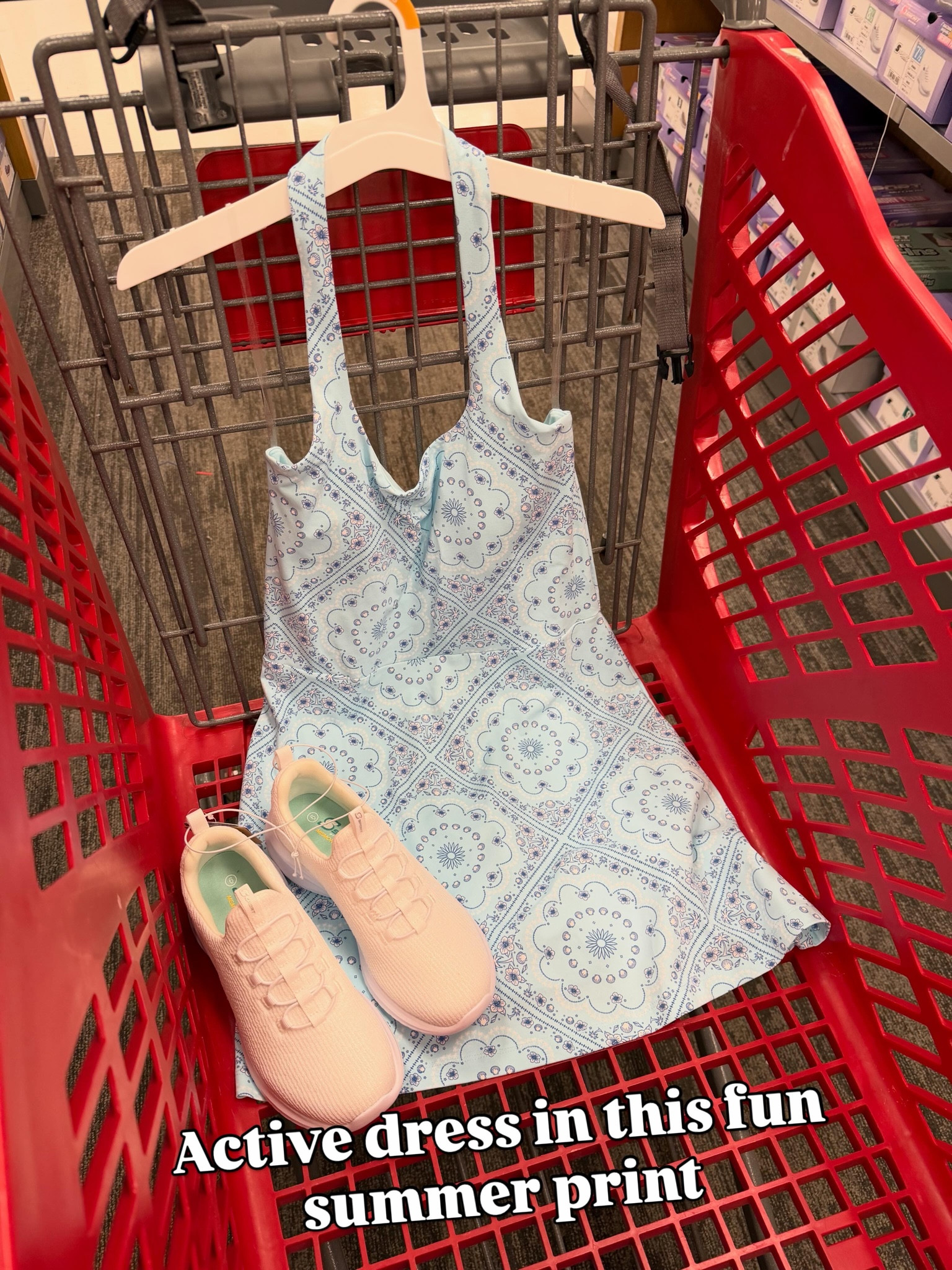 Athletic dress at Target in this pretty paisley Americana print