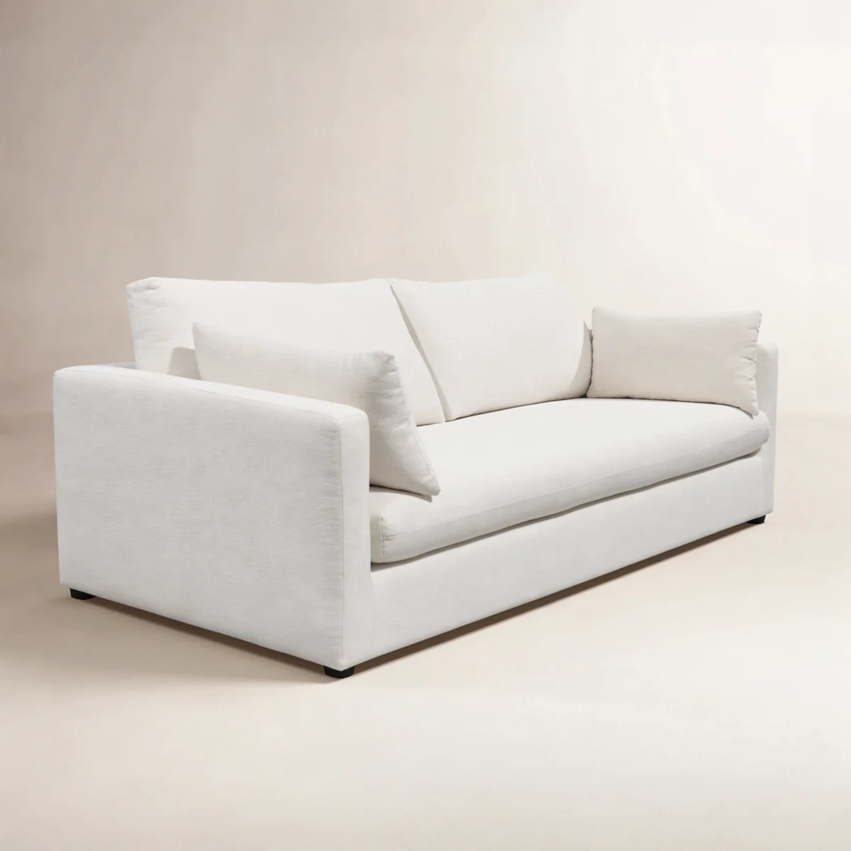 Haven 87.8" W Upholstered Sofa,White | Wayfair North America