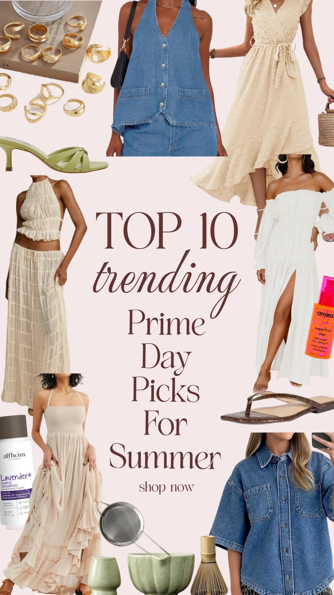 Prime Day Deals | Trending Summer Picks | Amazon Prime Day | Summer Fashion Finds | Affordable Summer Outfits | Prime Day Dresses | Amazon Fashion Finds | Summer Essentials | LTK Summer Picks | Best Prime Day Sales
Lightweight Dresses | Cute Amazon Outfits | Summer Outfit Inspo | Amazon Jewelry Finds | Must-Have Summer Looks | Minimalist Summer Style | Flowy Summer Dresses | Prime Day Beauty Deals | Summer Beauty Favorites | Prime Day Home Finds
Amazon Matching Sets | Straw Bag | Green Kitten Heels | White Off Shoulder Dress | Ruffle Maxi Dress | Gold Ring Set | Amika Haircare | Denim Vest Outfit | Short Sleeve Denim Shirt | Matcha Whisk Set | Boho Maxi Dresses | Airy Dresses | Rompers

#LTKShoeCrush #LTKFindsUnder50 #LTKSaleAlert