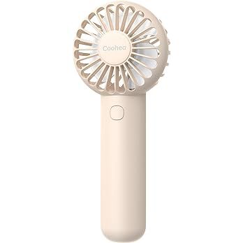 Coohea Handheld Fan Mini Portable Fan Rechargeable Battery Eyelash Fan USB Powered 3 Speeds Power... | Amazon (US)