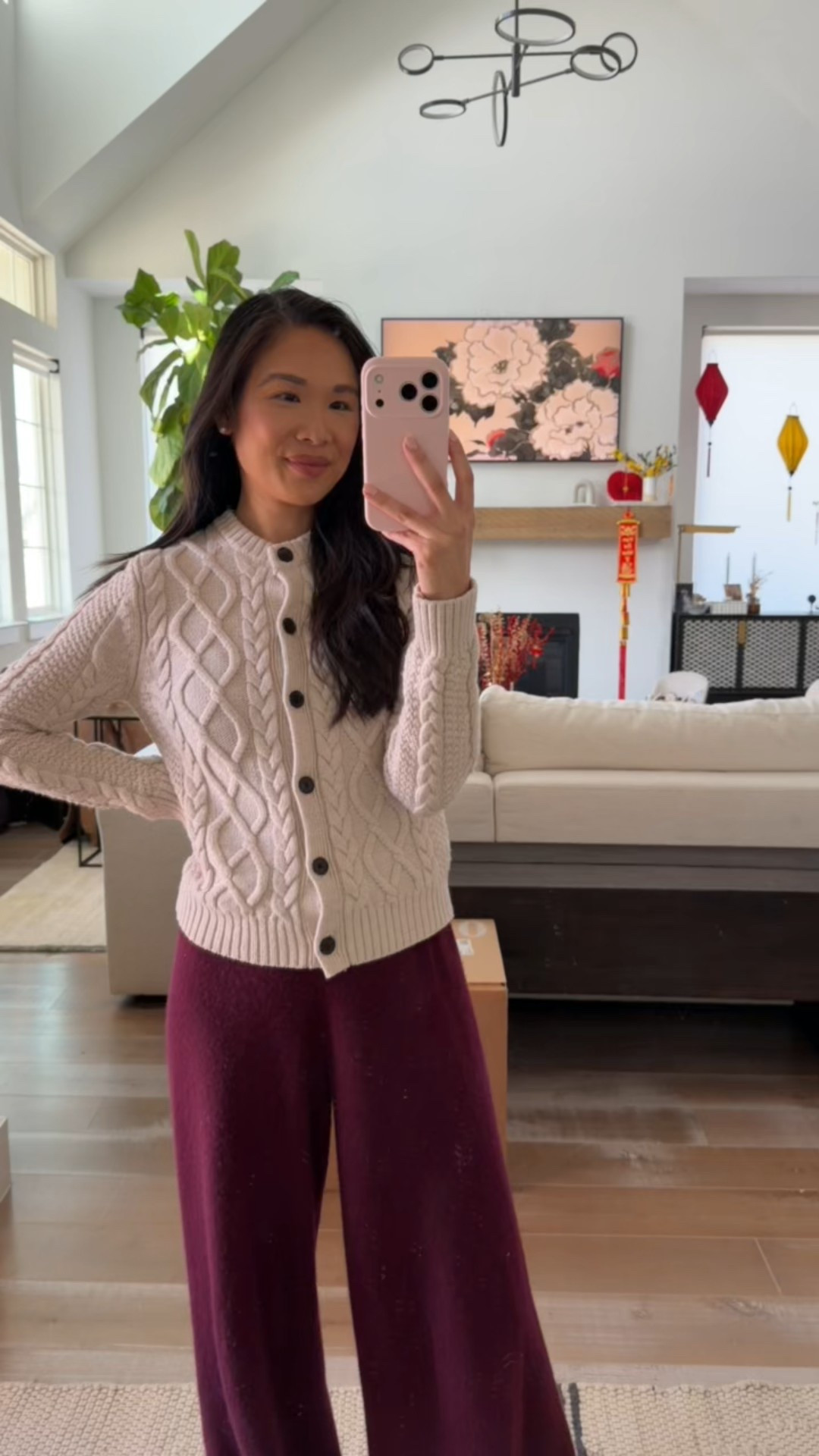 Merino wool cardigan sweater styled with cashmere pants that I adore! So comfy and cozy for this season and perfect for colder weather

#LTKSeasonal #LTKootd