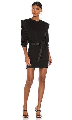 Lovers + Friends Eli Shoulder Pad Mini Dress in Black from Revolve.com | Revolve Clothing (Global)