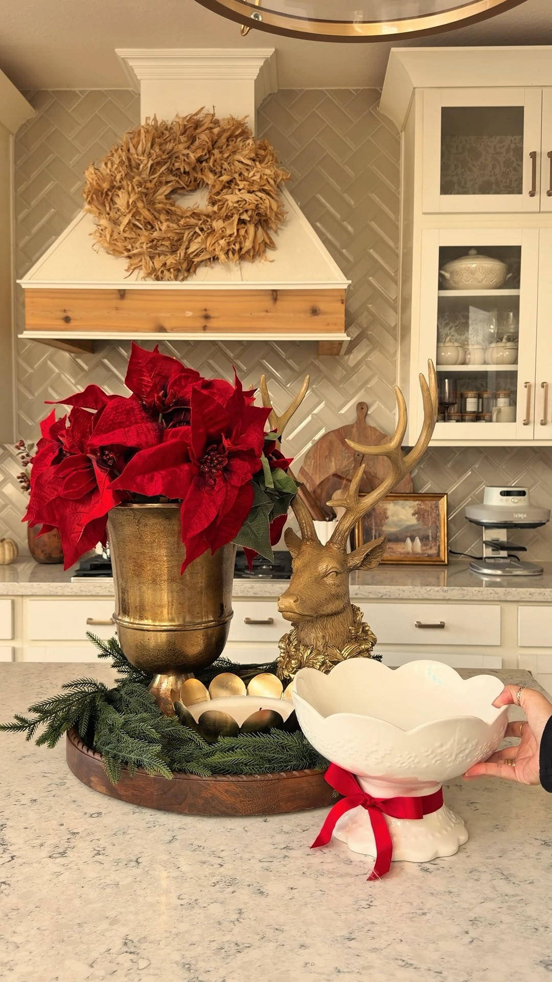 I think this might be my favorite Christmas centerpiece yet. 🎄✨

I started with this gorgeous My Texas House footed bowl and just kept adding… the stag, the vase, those poinsettias 😍 Every single piece is SO good on its own, but together?! Christmas perfection.

AND the viral tray I’m using is finally BACK IN STOCK! 👀🙌 If you’ve been waiting on that one, I wouldn’t wait too long.

Comment CHRISTMAS and I’ll send you the links to everything! 🎄✨

#LTKSeasonal #LTKU #LTKHome
