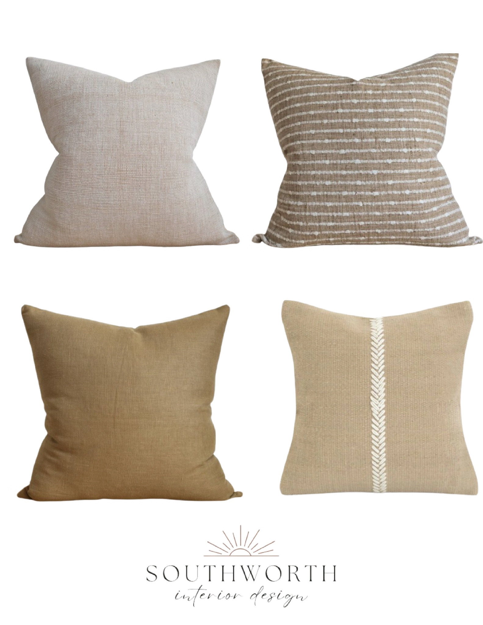 Neutral Decorative Pillows I’m currently obsessing over 🤎

toss pillow | decorative pillow | euro pillows | pillow cover | textured pillow cover | neutral pillow cover | handwoven pillow cover | Southworth Interior Design

#LTKFindsUnder100 #LTKHome #LTKFindsUnder50
