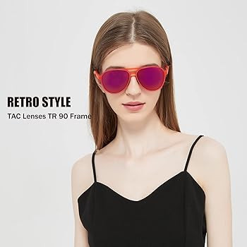 Lasiyanor Lightweight TAC Polarized Tinted Classic Vintage Retro 70s Sunglasses, TR-90 Frame for ... | Amazon (US)