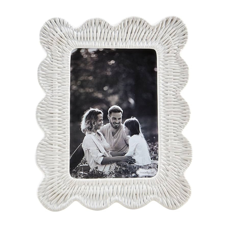 Mud Pie Woven Ceramic Frame; 5X7 | Amazon (US)
