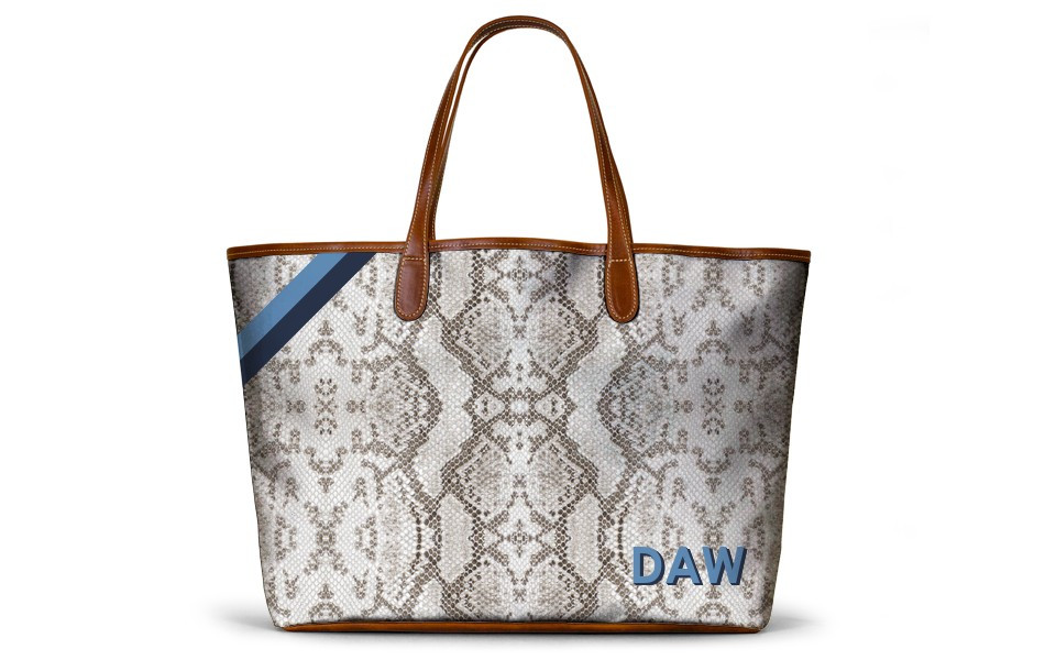 St. Anne Tote - Monogram Stripe | Barrington Gifts