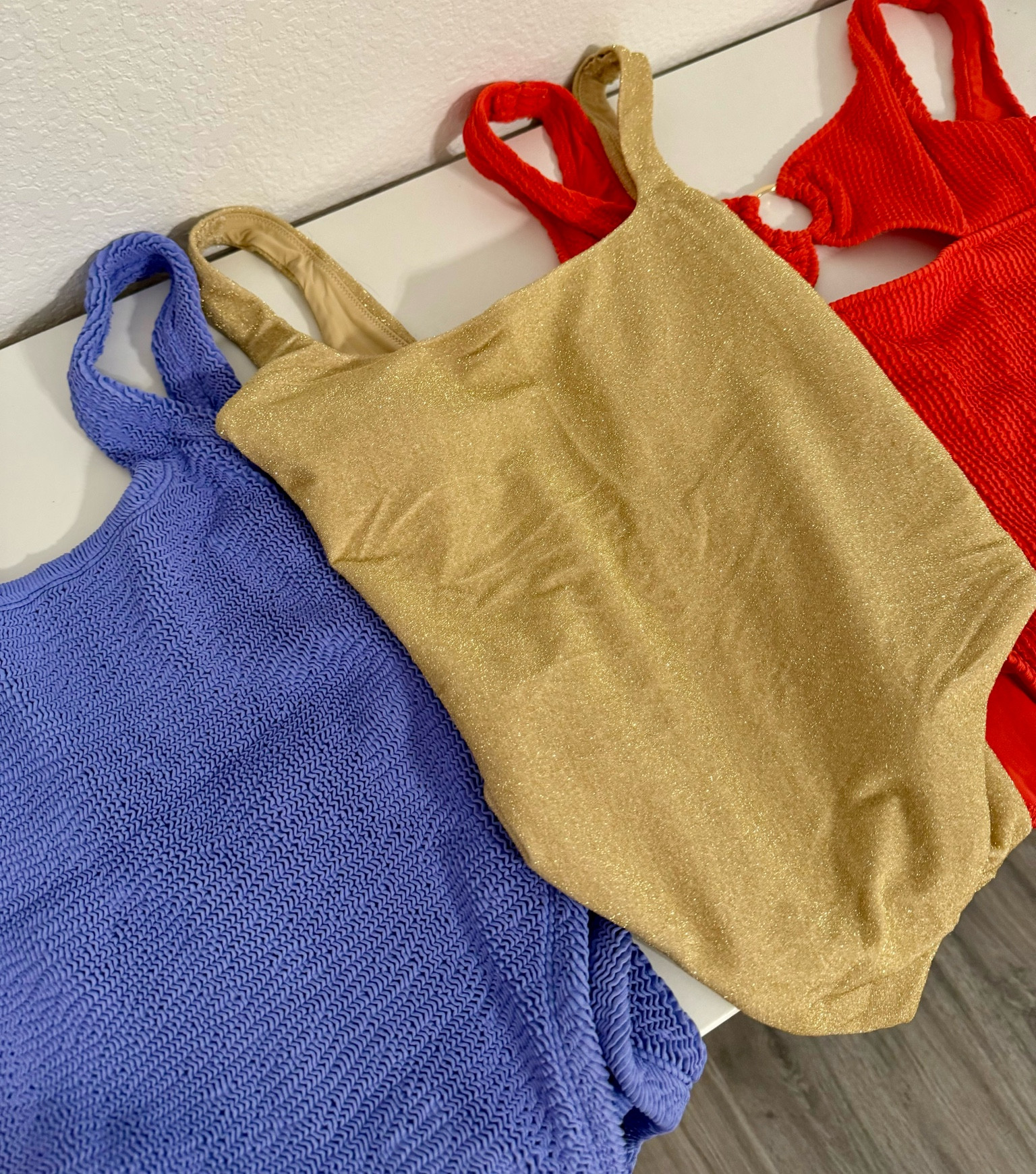 Bathing suits | one piece | Hunza G dupe | Aerie | major sale 

I’m 5”3 and had to get the two Aerie suits altered so the straps didn’t fall down. I linked a similar suit with adjustable straps if you’re my height I’d get that one! 

#LTKFindsUnder50 #LTKSaleAlert #LTKSeasonal