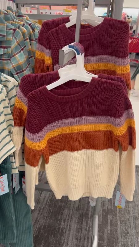 Fall fashion finds for the kids at Target! Love the colors and a chunky knit sweater never gets old! 