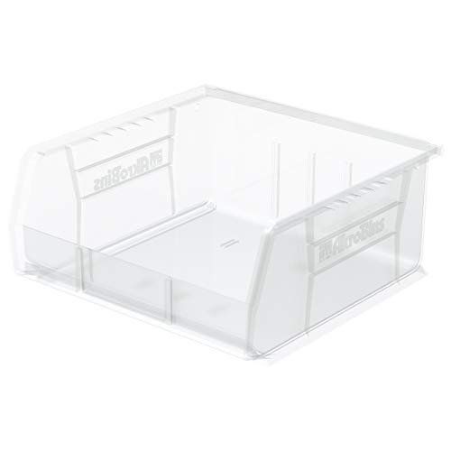 Akro-Mils 30235 Plastic Storage Stacking AkroBin 11-Inch by 11-Inch by 5-Inch Clear Case of 6 | Walmart (US)