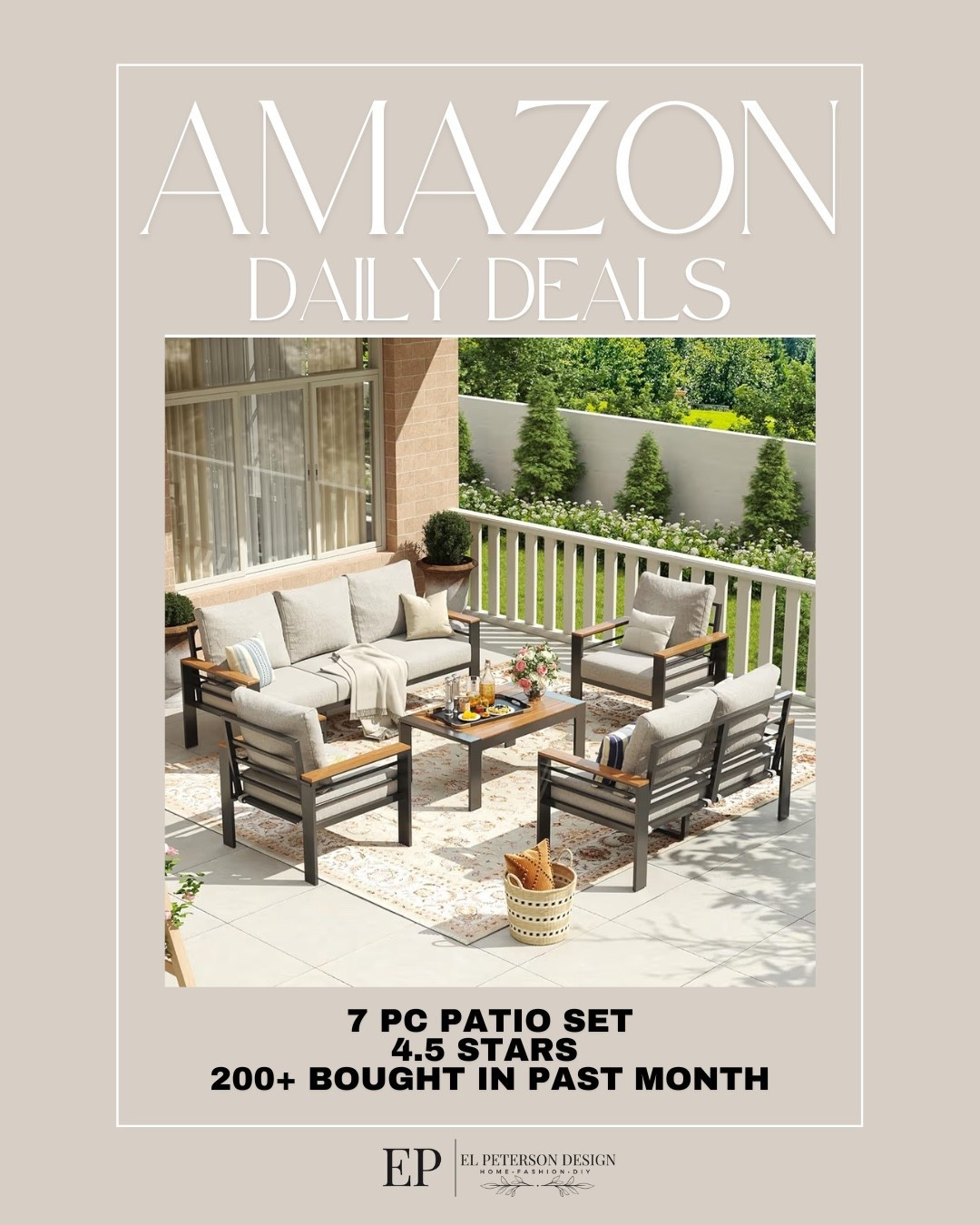 Amazon
Daily Deals
7 pc patio set 

#LTKHome