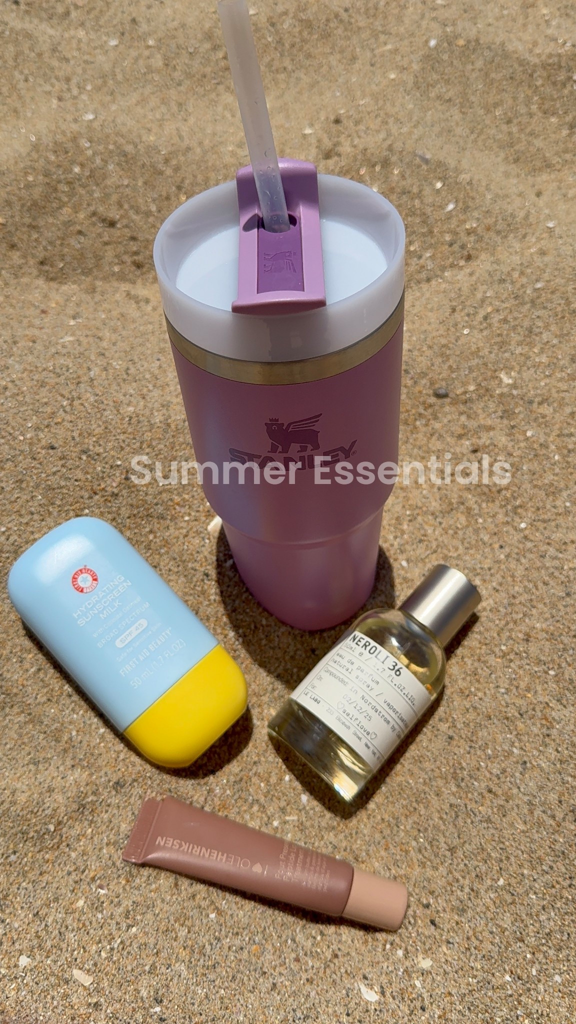 Summer essentials 
Le labo fragrance 
Neroli scent niche perfume
Stanley tumbler
SPF beach day beach essentials #saleert #sephorasale

#LTKBeauty #LTKSwim #LTKSaleAlert