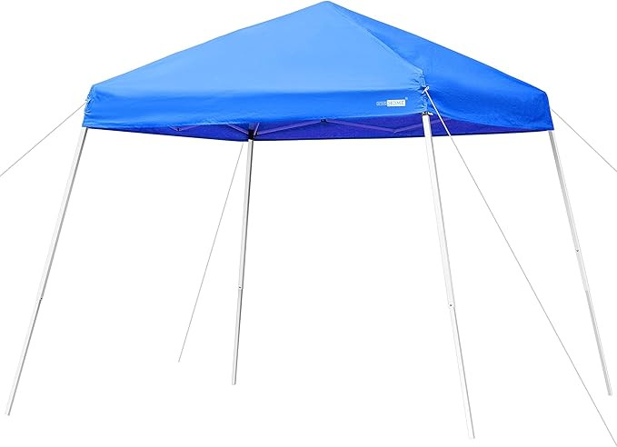 VIVOHOME Slant Leg Outdoor Easy Pop Up Canopy Party Tent Blue 8 x 8 Feet | Amazon (US)