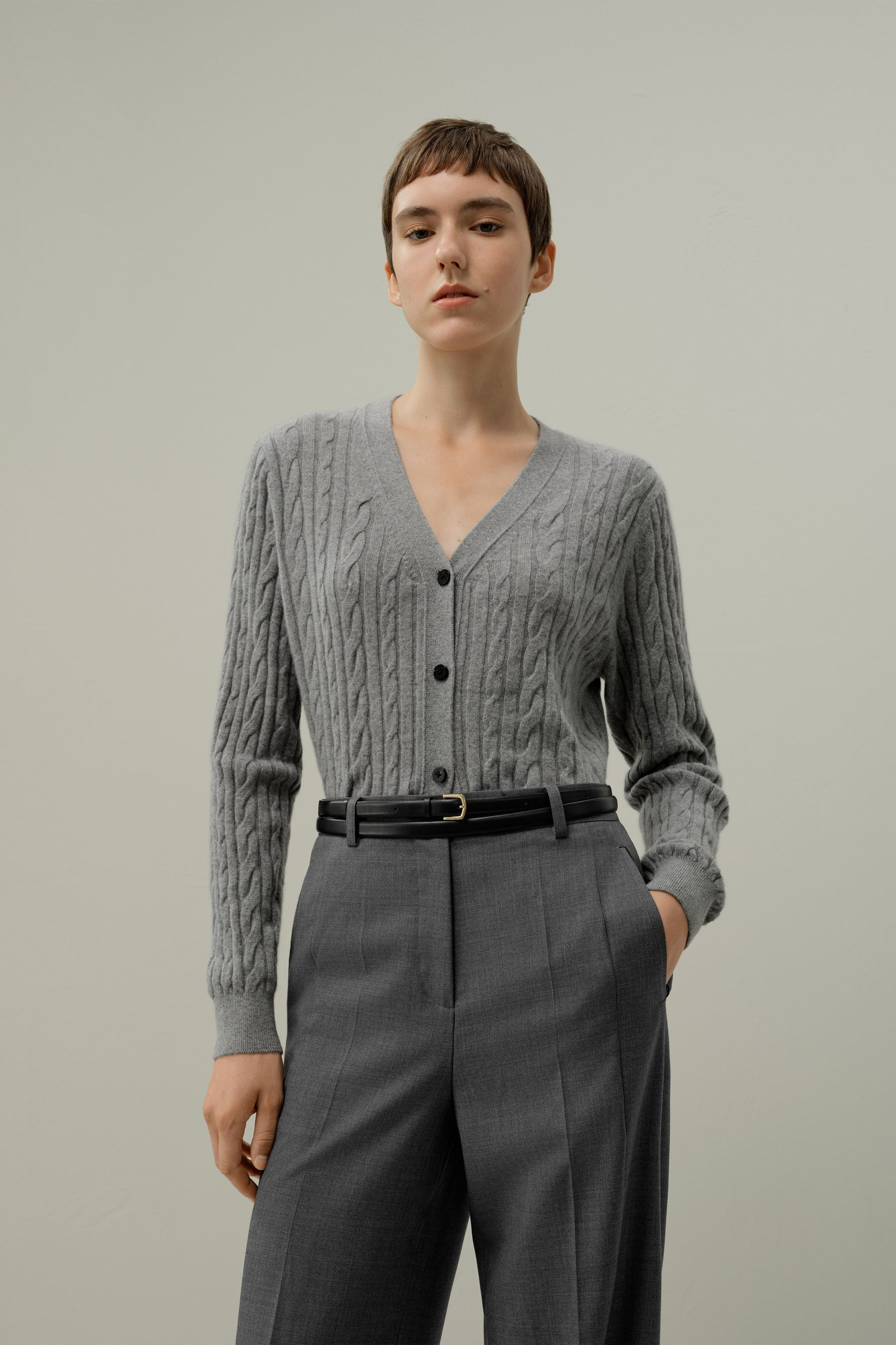 Slim Double-Strap Leather Belt | LILYSILK