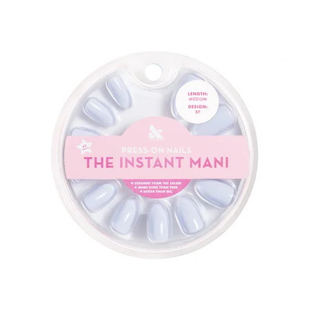 Olive & June Instant Mani Almond Press-On Nails, Blue, BP, 42 Pieces | Walmart (US)