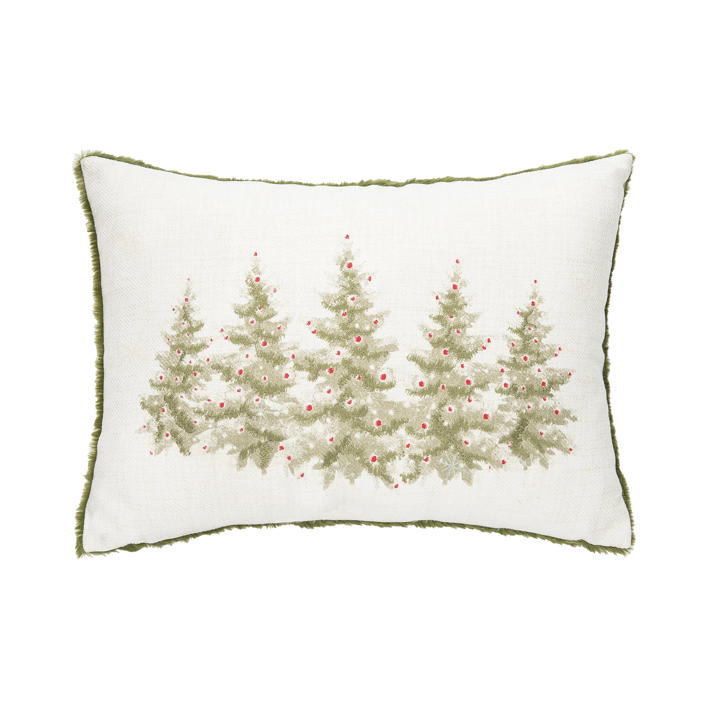 Winter Trees Embellished Throw Pillow | Wayfair North America