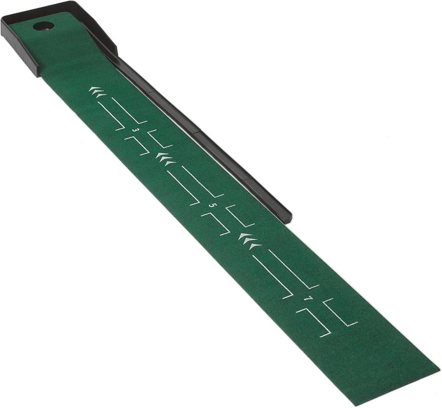 Amazon Basics Puttingmatte mit automatischer Ballr\u00fcckf\u00fchrung \u2013 Golf-Trainingsmatte... | Amazon (DE)