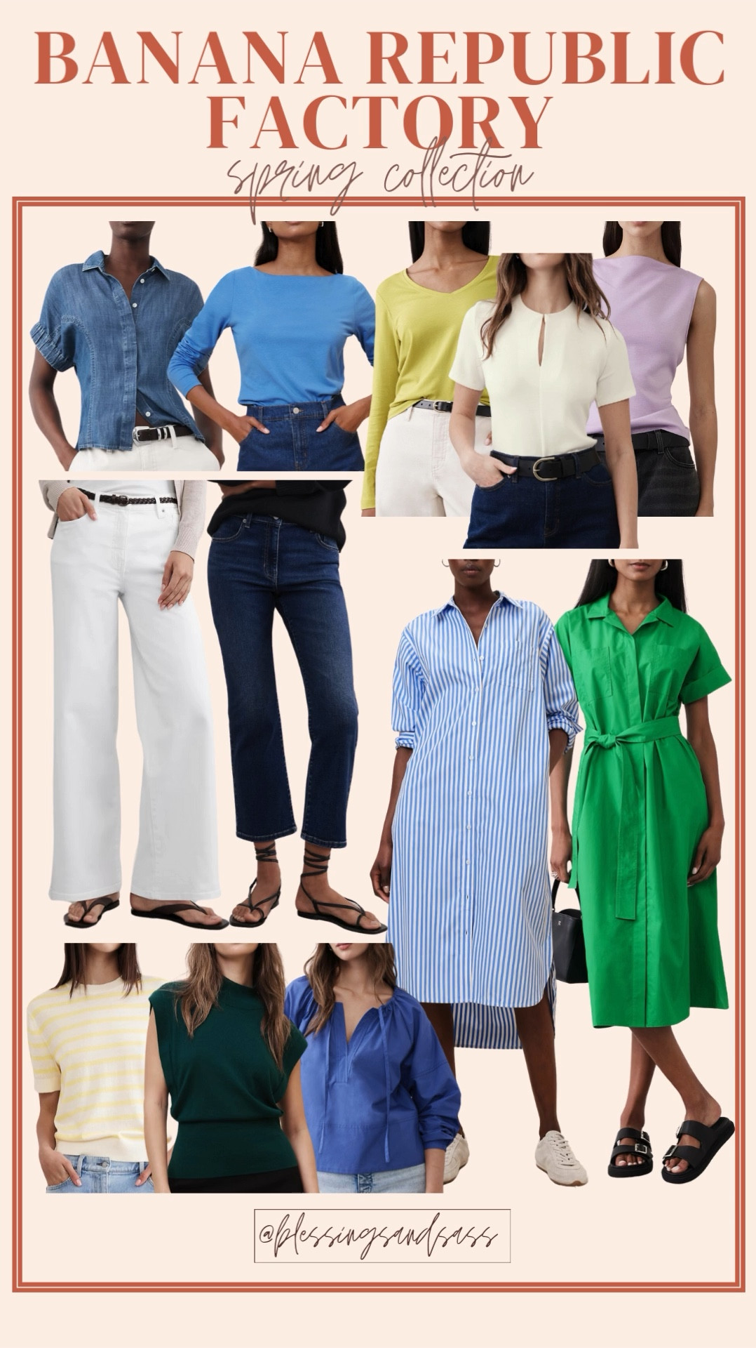 Banana Republic Factory Spring Collection! 

Women’s fashion, spring fashion, spring styles, spring outfit inspo, spring outfits, denim, denim top, jeans, maxi dress, midi dress, blouse, Easter outfit inspo, Easter Sunday, spring, trendy fashion, chic style



#LTKOver40 #LTKStyleTip #LTKSeasonal