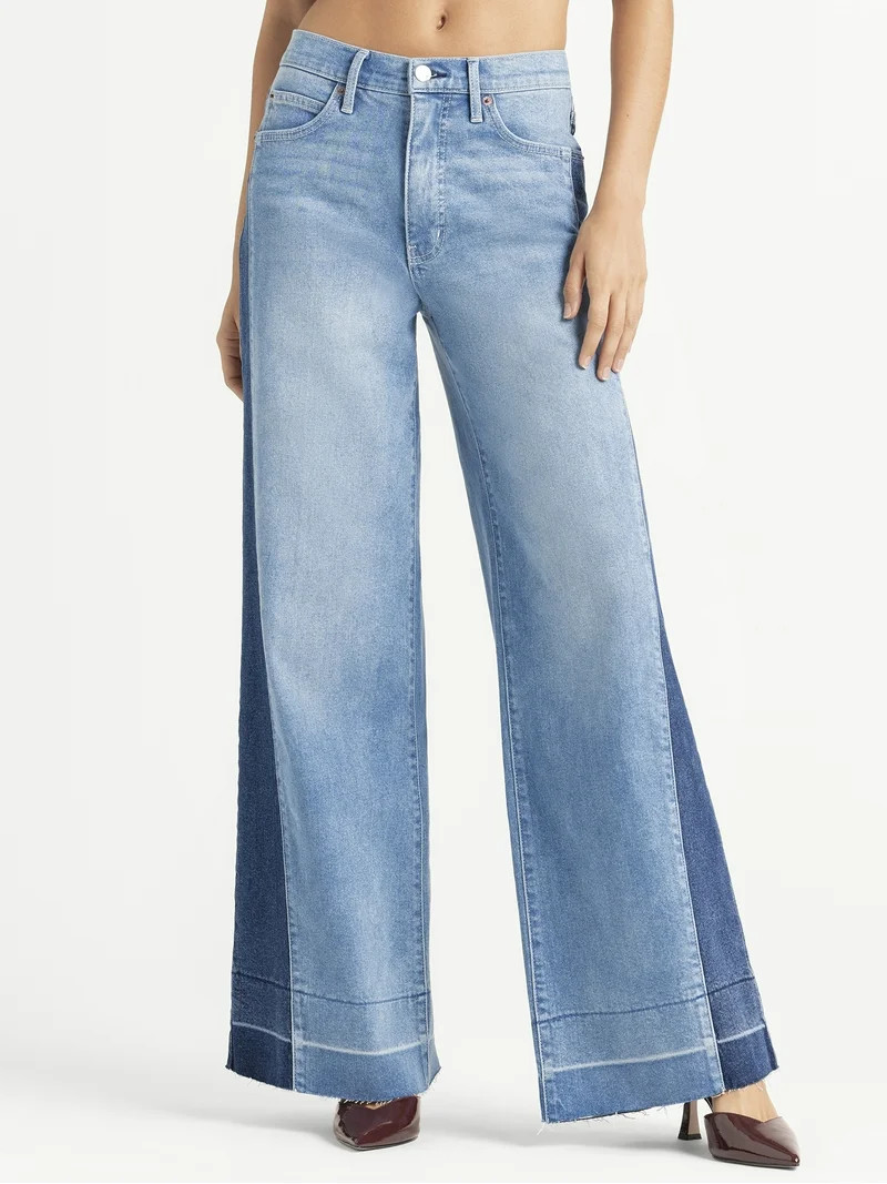 Jessica Simpson Women's and Women's Plus Freesia Wide Leg Jeans, Sizes 2-24W - Walmart.com | Walmart (US)