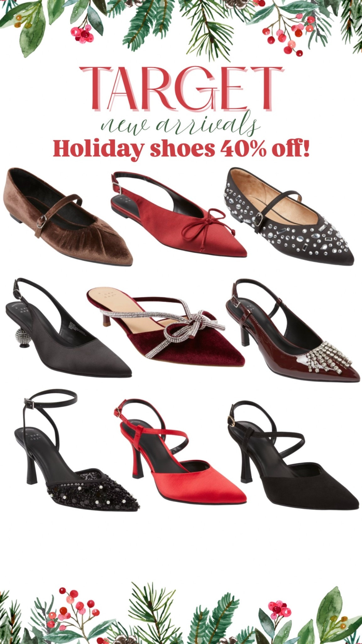 Holiday heels and flats 40% off!!


#LTKHoliday #LTKFindsUnder50 #LTKSaleAlert