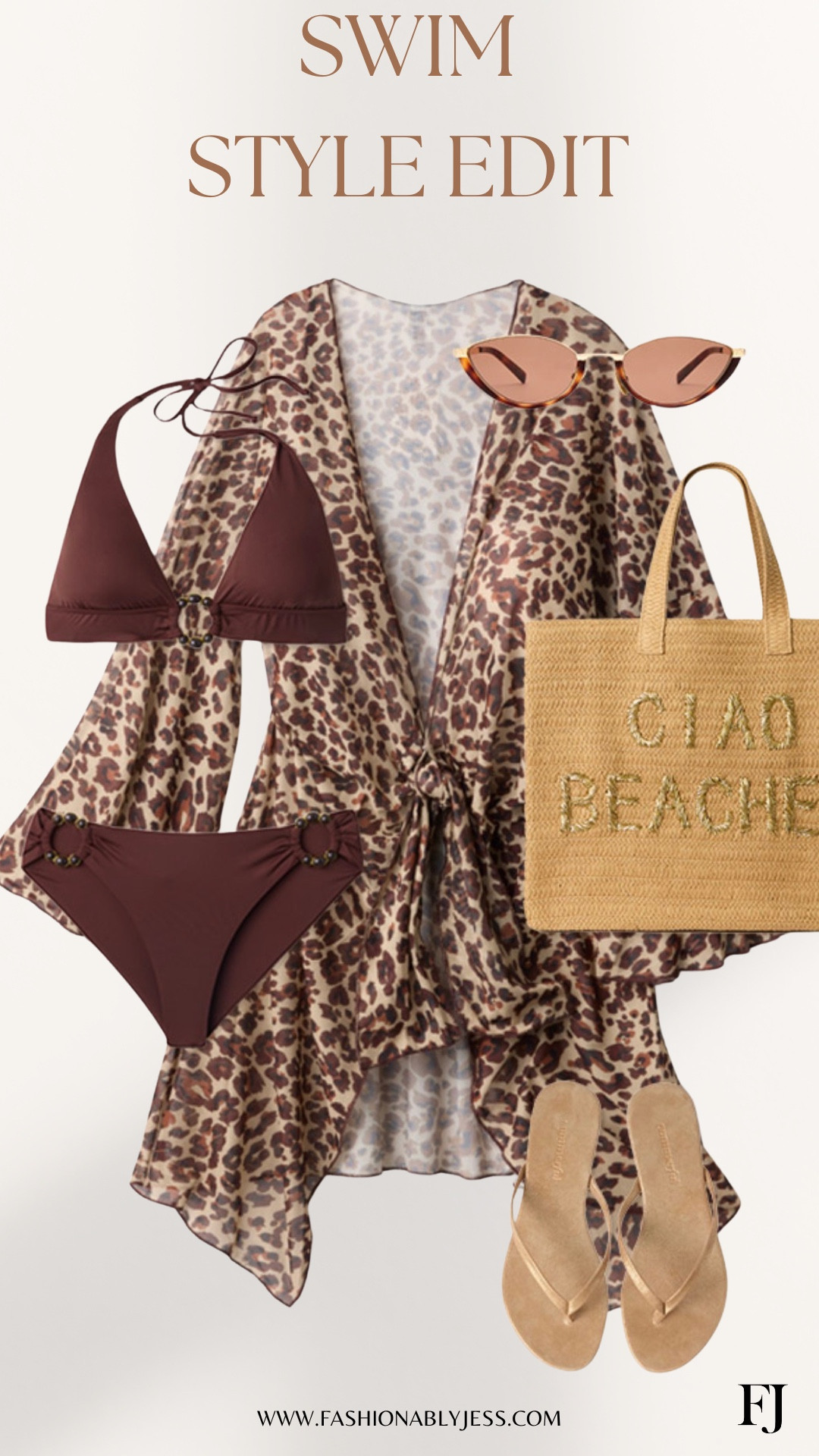 Gorgeous cheetah cover up with chocolate brown swim! 😍

#LTKgrwm #LTKootd #LTKOver40