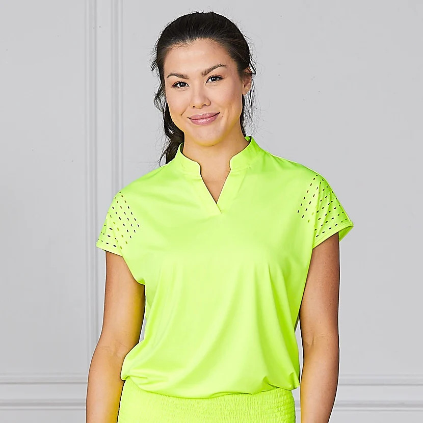 Cut Out Tee - Neon Yellow | Catch + Club