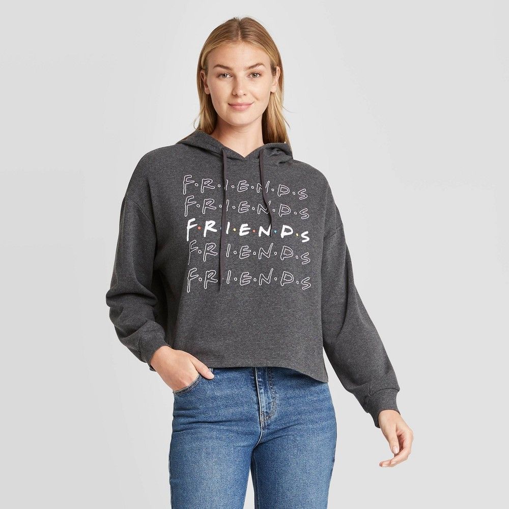 Women's Friends Repeat Hooded Graphic Sweatshirt - | Target