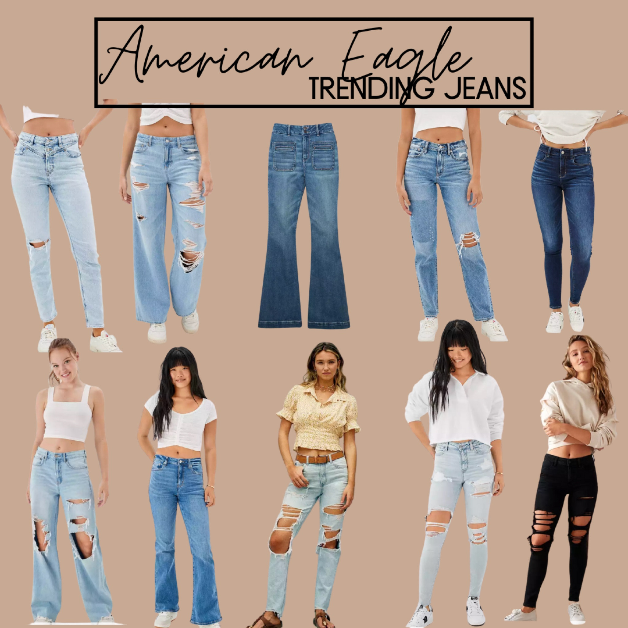 Trending Jeans from American Eagle!

High waisted, wide leg, jegging, mom jean, LTKSALE. 25% off

#LTKsalealert #LTKSeasonal #LTKSale