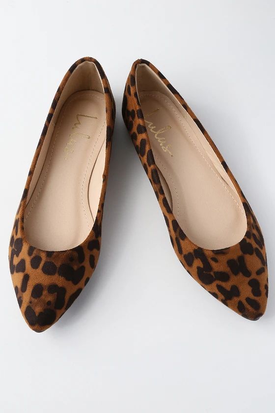 Holly Leopard Print Suede Flats | Lulus (US)