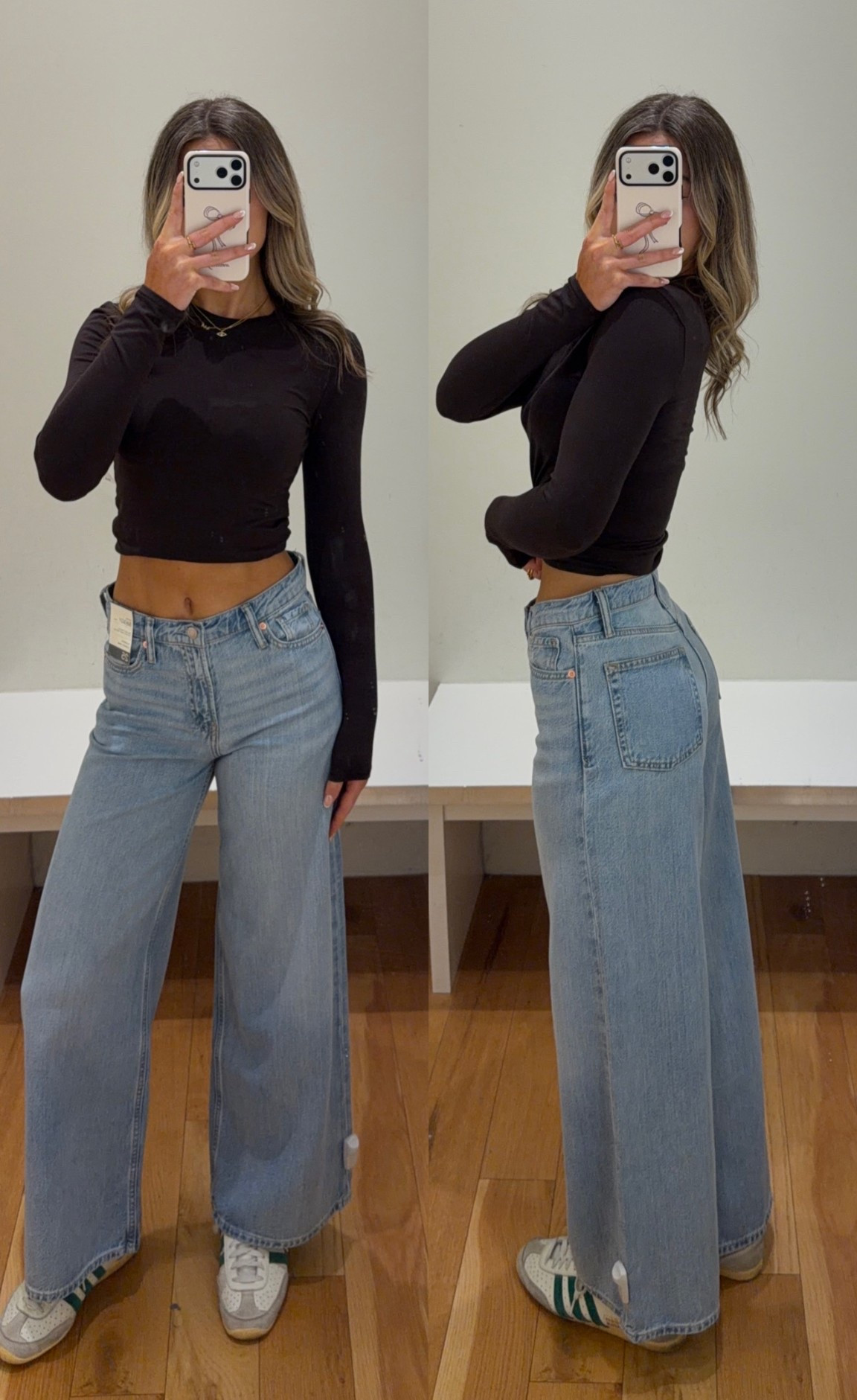 try on of 3 @GAP jeans styles 👖🩵 Shop The GapJeans Event 20-40% off Jeans Online now through 2/9. Use code WHITNEY15 for 15% extra off! 
@gap #howyouweargap #gappartner
