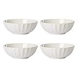 Lenox French Perle Scallop 4-Piece Bowl Set, 6.5", White | Amazon (US)