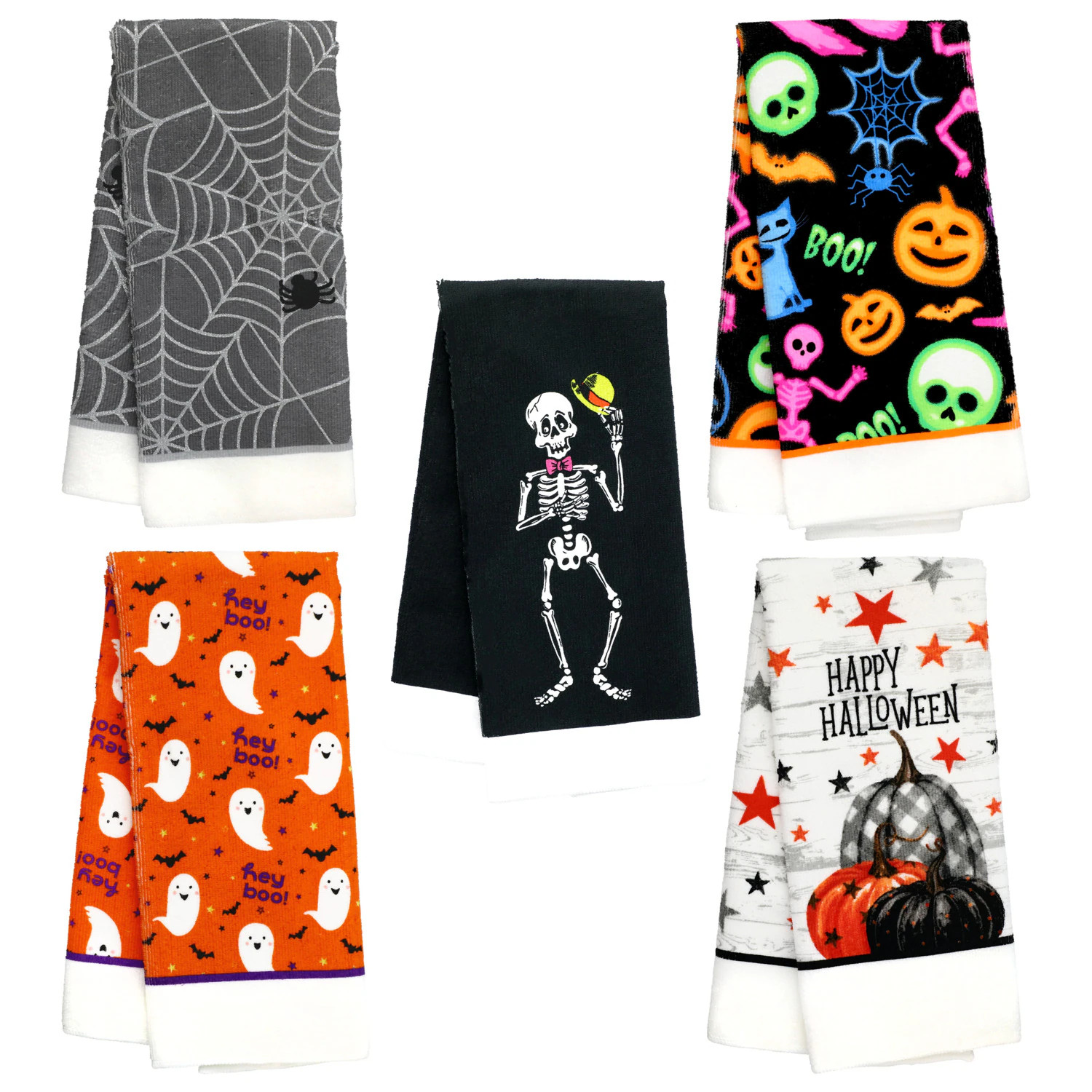 Whimsical Printed Halloween Hand Towels, 15x25-in. | DollarTree
