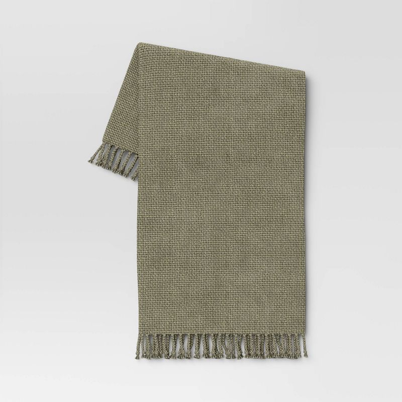 Basketweave Heathered Throw Blanket - Threshold™ | Target