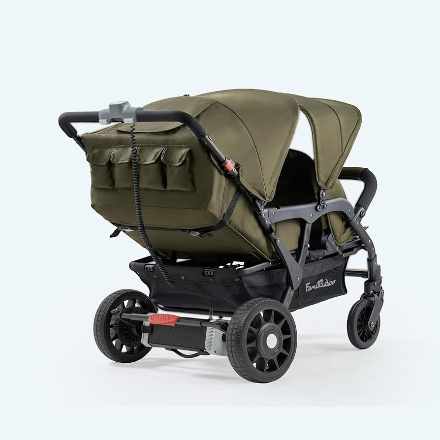 Familidoo Quad Stroller with Electric Assist Motor, Baby Stroller with All Reclining Seats - 4 Se... | Amazon (US)