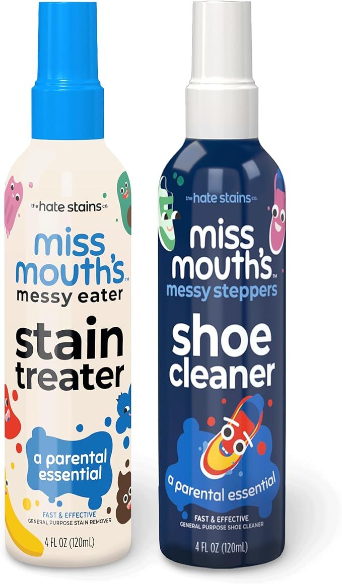 Miss Mouth's Messy Eater Stain Treater and Messy Steppers Shoe Cleaner Magic Duo - Stain Remover ... | Amazon (US)