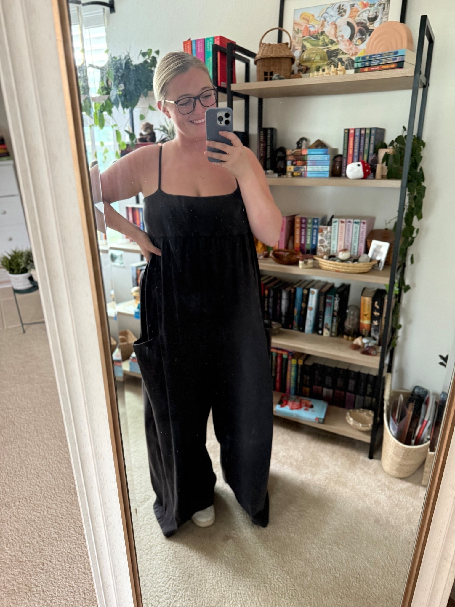 Hot Shot Strappy Onesie in black! I am wearing an XL! 

#LTKMidsize #LTKFindsUnder100 #LTKdayinmylife