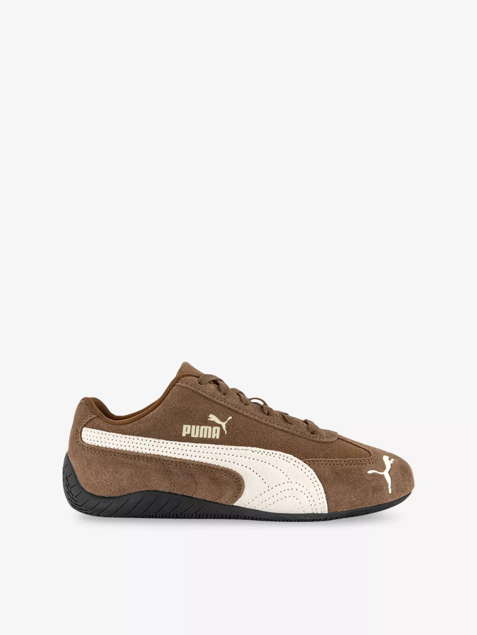 Speedcat OG Logo-Print Suede Low-Top Trainers | Selfridges