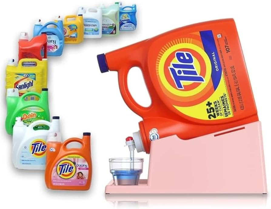 TidyFriend Liquid Laundry Detergent Holder Stand with Drip Tray & Rubber-Grip Feet, Stand for Lau... | Amazon (US)