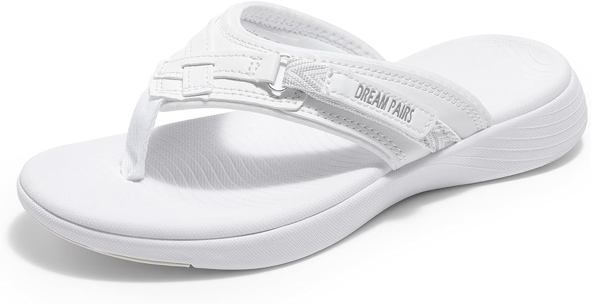DREAM PAIRS Women's Arch Support Flip Flops Comfortable Thong Sandals | Amazon (US)