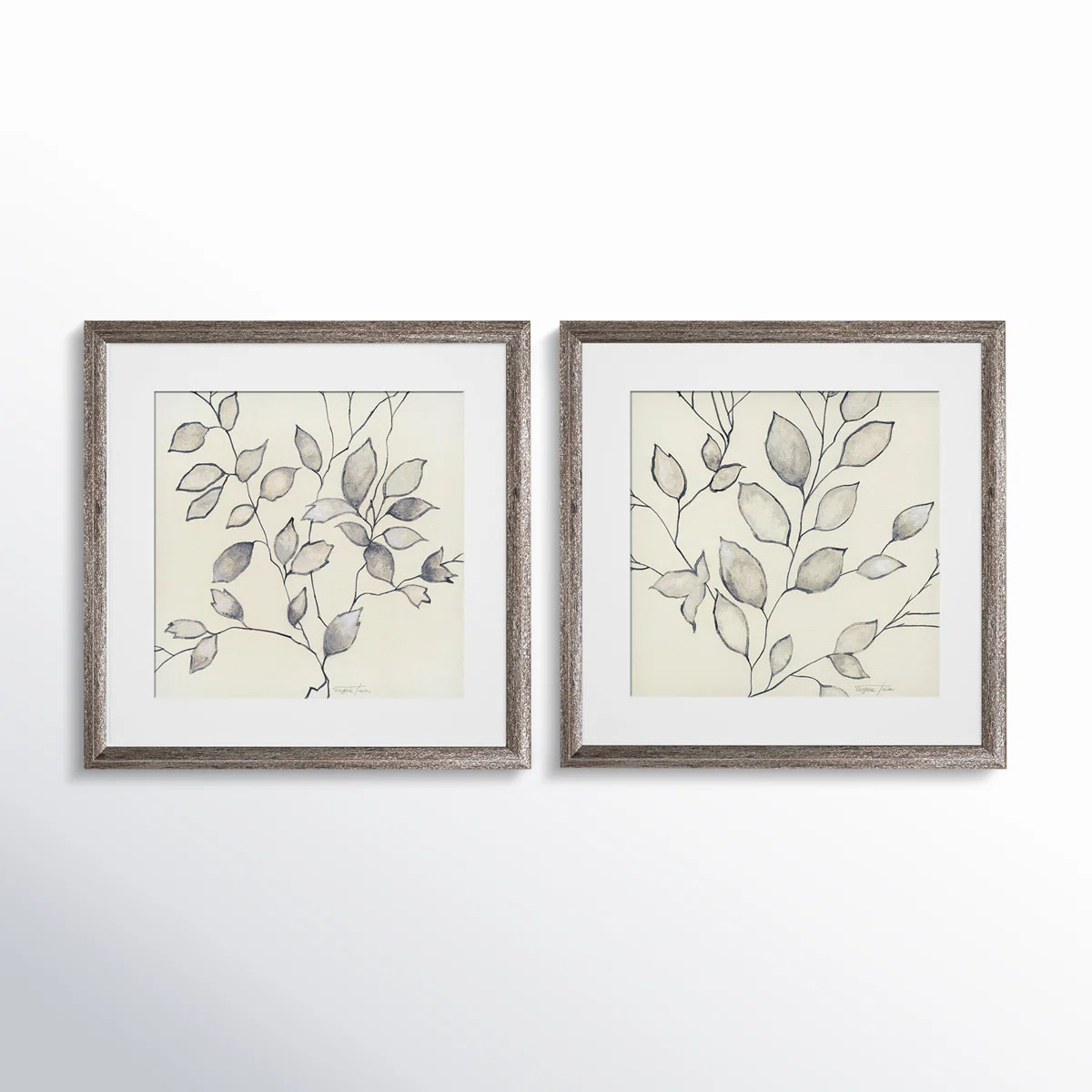 " Whispering Leaves " 2 - Pieces Painting Print (Set of 2) | Wayfair North America