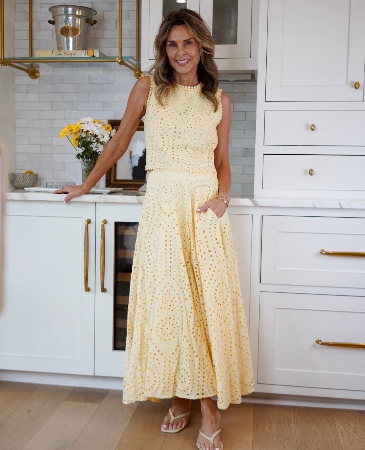 Bloomingdale’s Aqua exclusives! I’m 5’6’’. -yellow eyelet tank size XS -yellow maxi eyelet skirt size XS #LTKootd #LTKgrwm

#LTKootd #LTKOver40