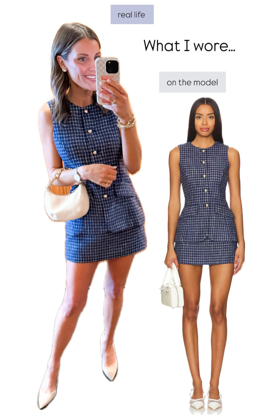 What I wore to LTKCON - cocktail dress / party dress / 
I’m 5’6” with a long torso wearing a small in this tweed romper 

#LTKCon #LTKStyleTip #LTKFindsUnder100