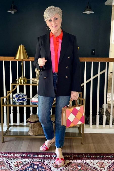 A colorful blazer look ✨

#LTKStyleTip #LTKSeasonal #LTKOver40