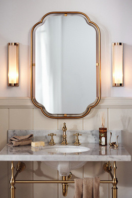 Perla Metal Bath Mirror | Anthropologie (US)