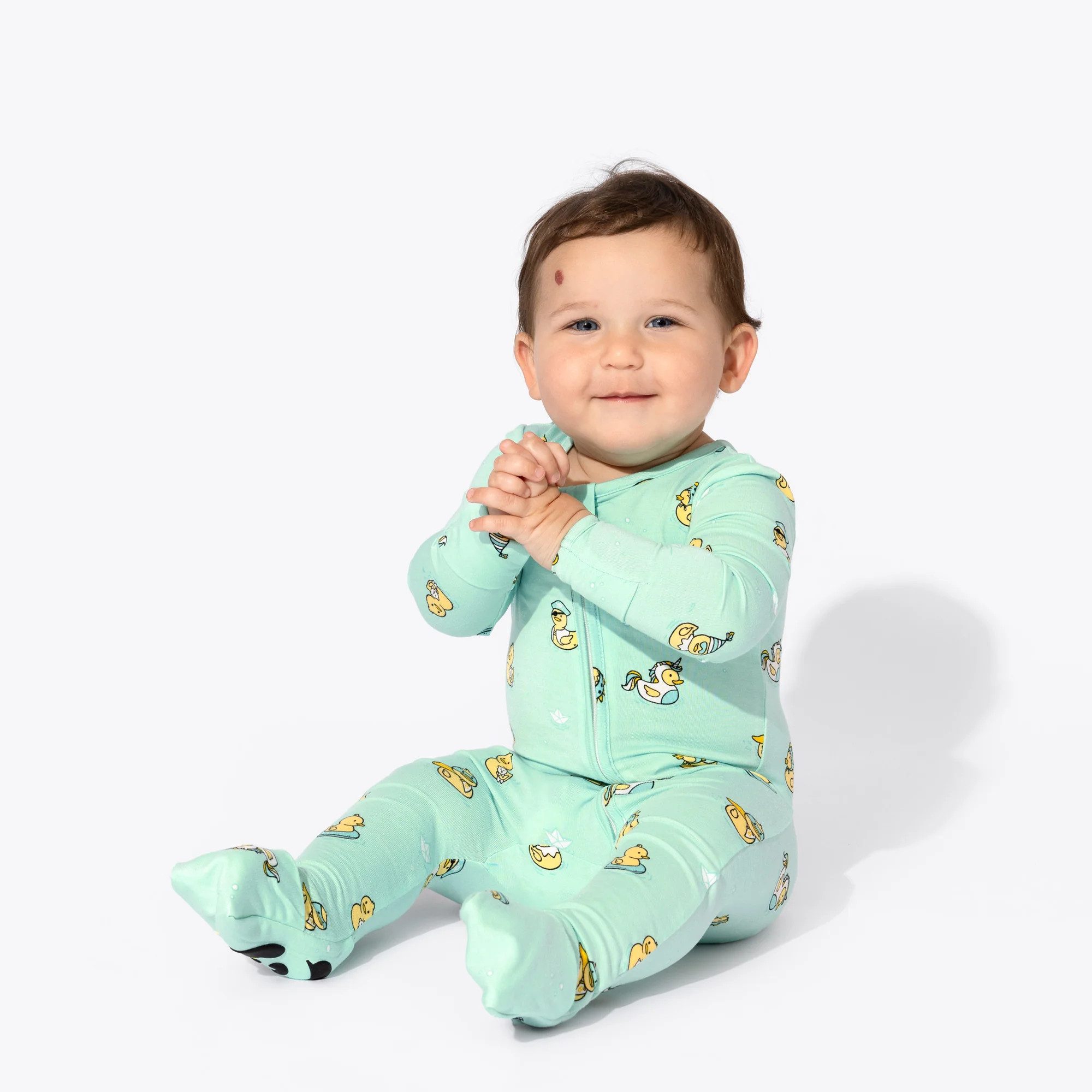 Rubber Ducky Bamboo Convertible Footie | Bellabu Bear