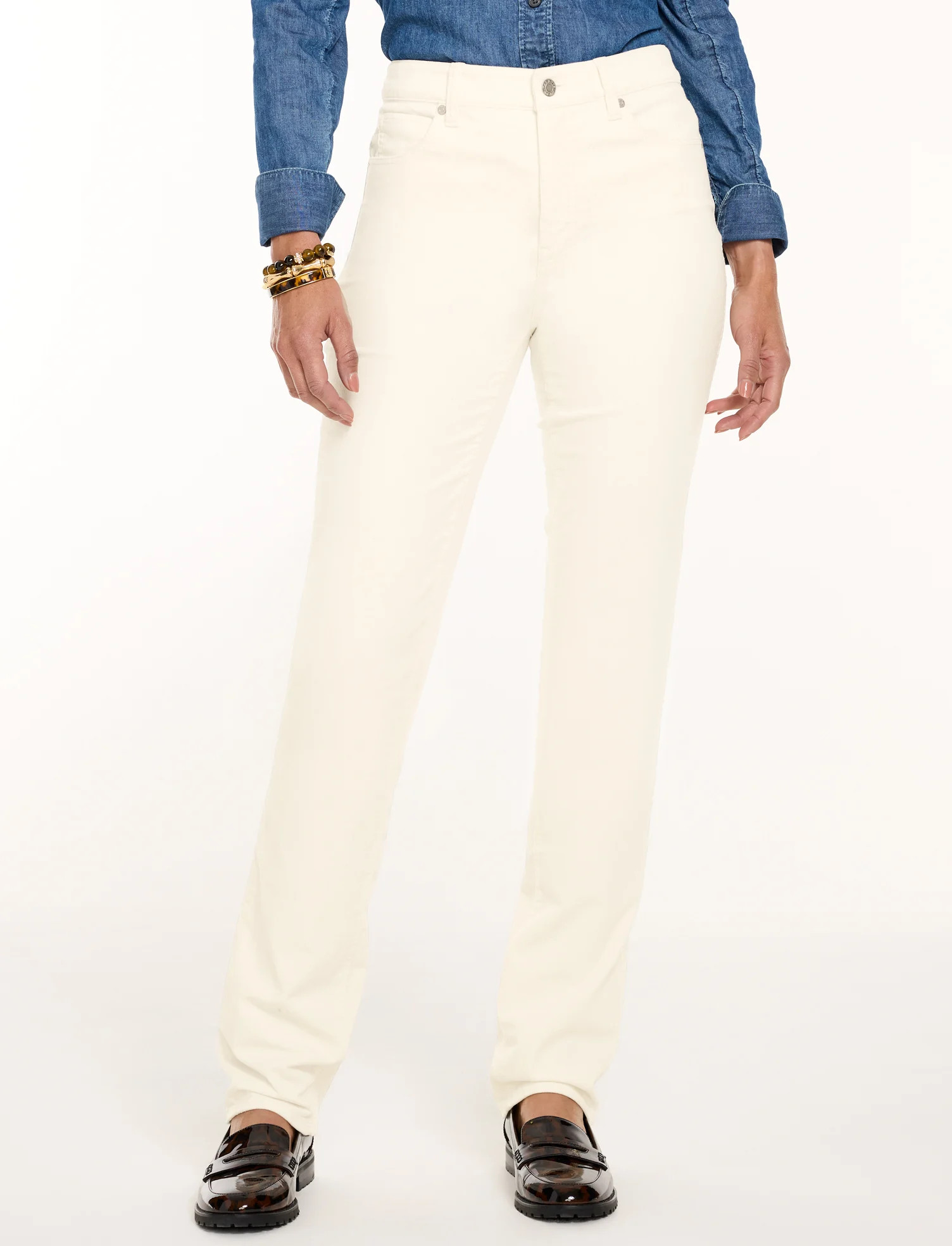 Plus Petite - Stretch Corduroy Straight Leg Pants - Tobacco - 20 Talbots | Talbots
