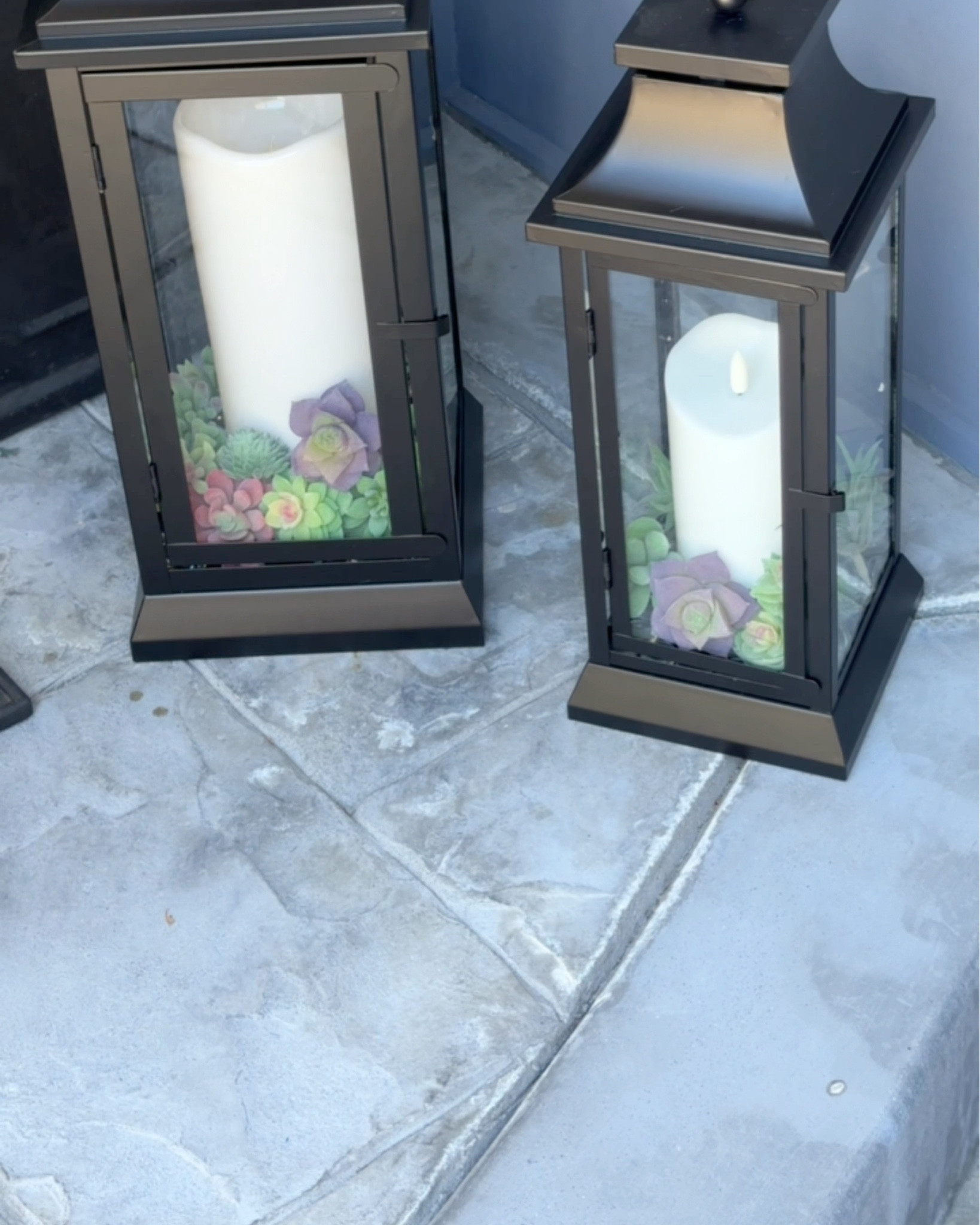 Seasonal porch magic in minutes! ✨ These lanterns make it easy to swap out decor for every season—spring succulents, fall pumpkins, winter ornaments, you name it. Instant curb appeal all year long! 🏡
 🛒 Shop the exact lanterns, fillers, and candles in my LTK.

#PorchDecor #DIYHomeDecor #SeasonalDecor #FrontPorchStyle #AmazonHome#LTKautumn

#LTKSeasonal #LTKHome