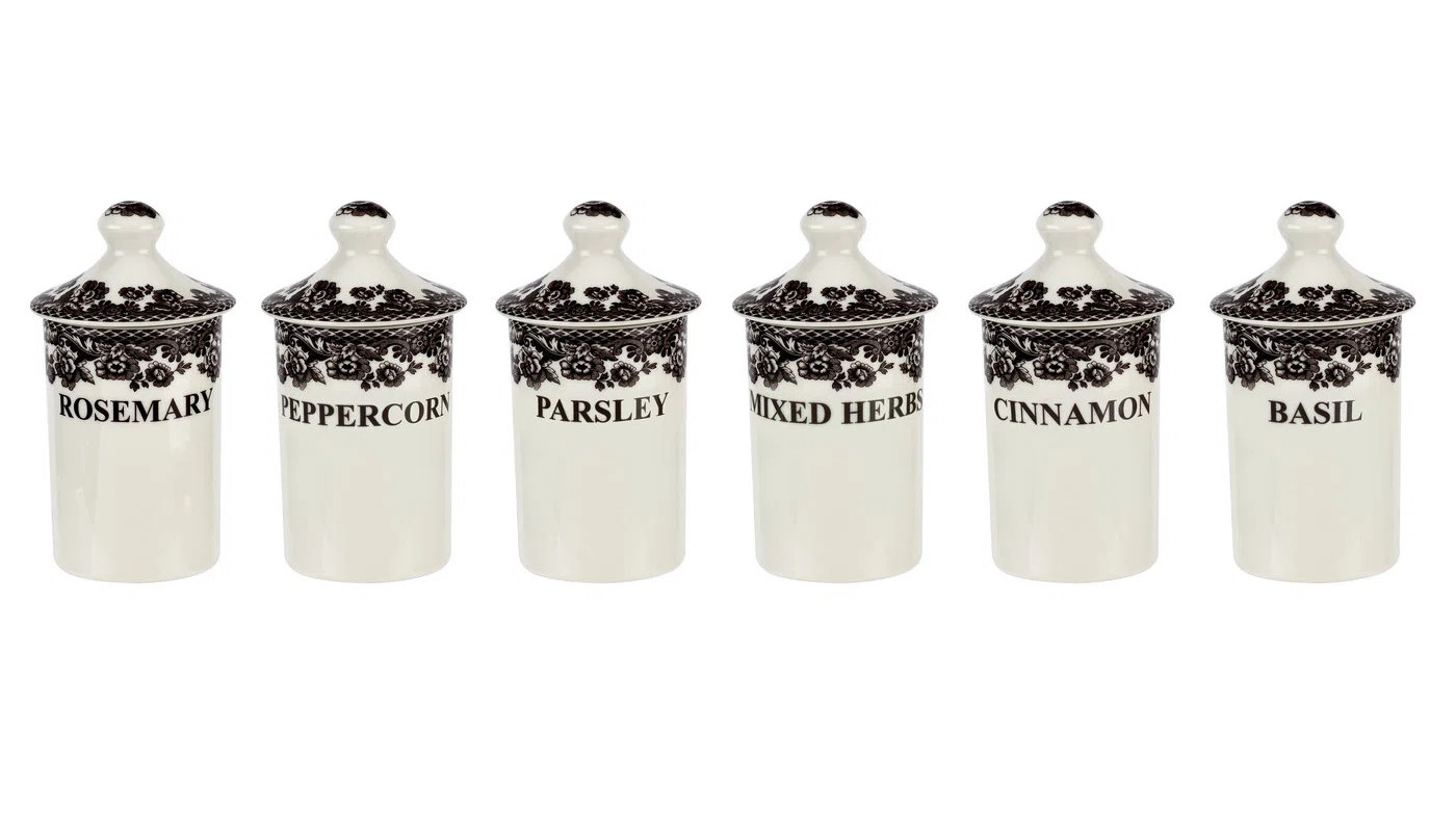Spode Delamere Spice Jars S/6 2X4.5" | Wayfair | Wayfair North America