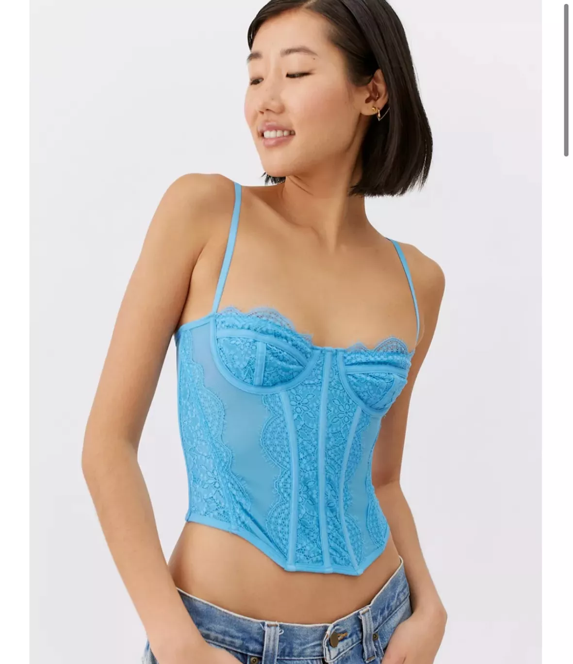 Out From Under Modern Love Corset Blue - $33 (44% Off Retail
