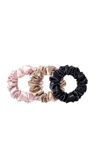 slip Classic Large Scrunchie 3 Pack in Black, Pink & Caramel from Revolve.com | Revolve Clothing (Global)